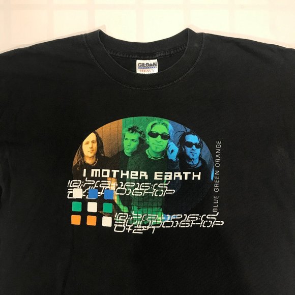 Vintage I Mother Earth Blue Green Orange Tour 1999 T Shirt Size XL - Picture 2 of 10